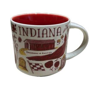 STARBUCKS "Been There Series" INDIANA Mug 14oz Ceramic Cup